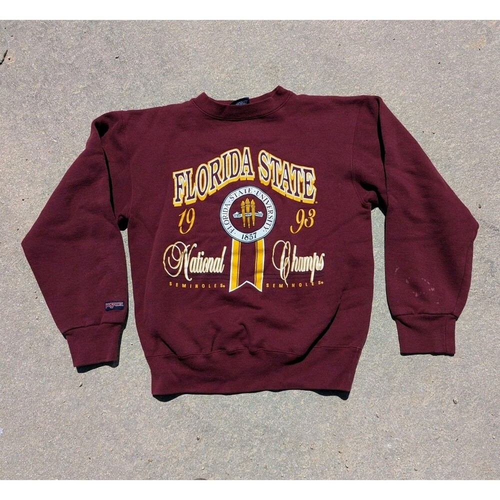 Vintage Florida State Seminoles 1993 FSU Jansport Sweatshirt National Champs Med